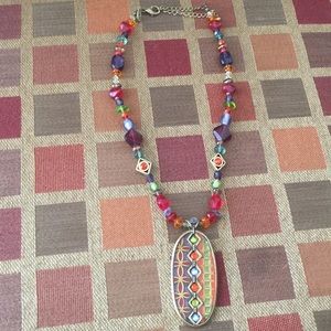 Chico’s Colorful Stone Pendant Necklace